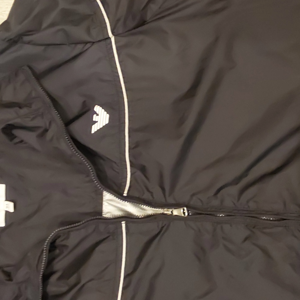 Armani Teen Windbreaker Full Zip Hooded Jacket Boys Size 16 A - Picture 3 of 16